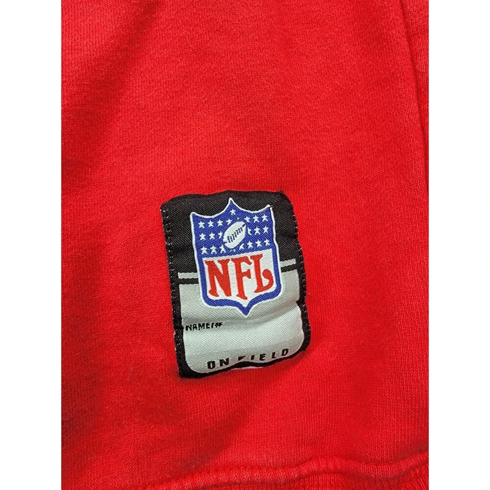 Vintage Reebok Kansas City‎ Chiefs Sweater Mens M Red Sweatshirt BLEACH NFL Y2K